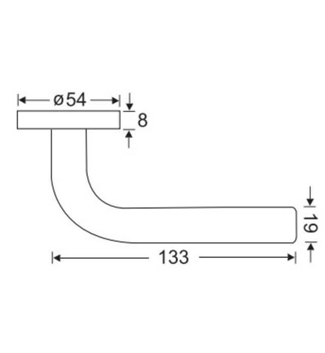 Tay Nắm Gạt Cửa Phòng Yale YTL030 US32D Inox Mờ