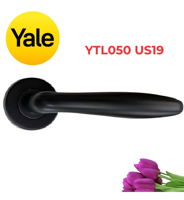 Tay Nắm Gạt Cửa Phòng Yale YTL050 US19 Inox Màu Đen Mờ 