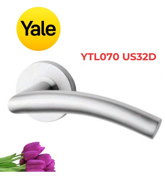 Tay Nắm Gạt Cửa Phòng Yale YTL070 US32D Inox Mờ 
