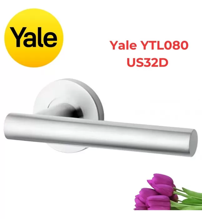 Tay Nắm Gạt Cửa Phòng Yale YTL080 US32D Inox Mờ 