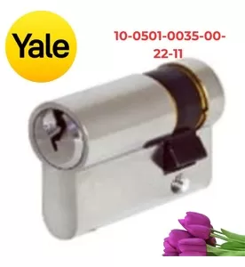 Ruột Khóa Yale 10-0501-0035-00-22-11 Một Đầu Chìa Màu Niken Mờ