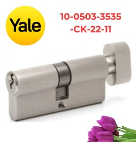 Ruột Khóa Yale 10-0503-3535-CK-22-11 Một Đầu Chìa Một Đầu Vặn Màu Niken Mờ