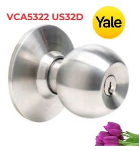 Khóa Tay Nắm Tròn Yale VCA5322 US32D 