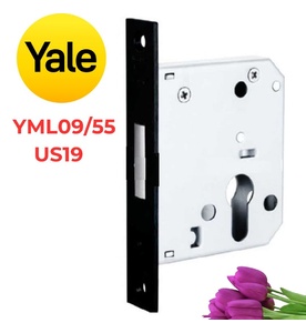 Thân Khóa Chốt Trượt Yale YML09/55 US19 Màu Đen Mờ 