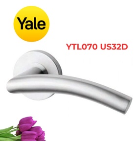 Tay Nắm Gạt Cửa Phòng Yale YTL070 US32D Inox Mờ 