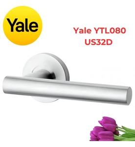 Tay Nắm Gạt Cửa Phòng Yale YTL080 US32D Inox Mờ 