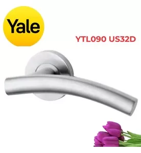 Tay Nắm Gạt Cửa Phòng Yale YTL090 US32D Inox Mờ