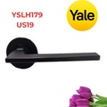 Tay Nắm Gạt Cửa Phòng Yale YSLH179 US19 Inox Màu Đen Mờ 