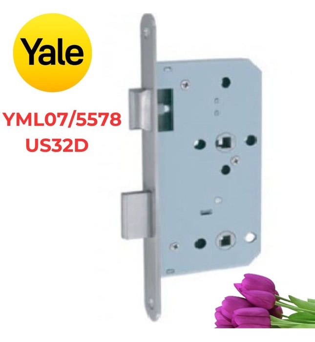 Thân Khóa Cửa Vệ Sinh Yale YML07/5578 US32D Màu Inox Mờ
