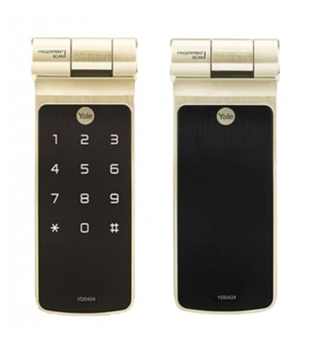 Khóa Cửa Điện Tử Yale YDD424 Gold Vân Tay 