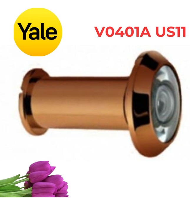 Mắt Thần Yale V0401A US11 180 Độ Màu Đồng Đỏ