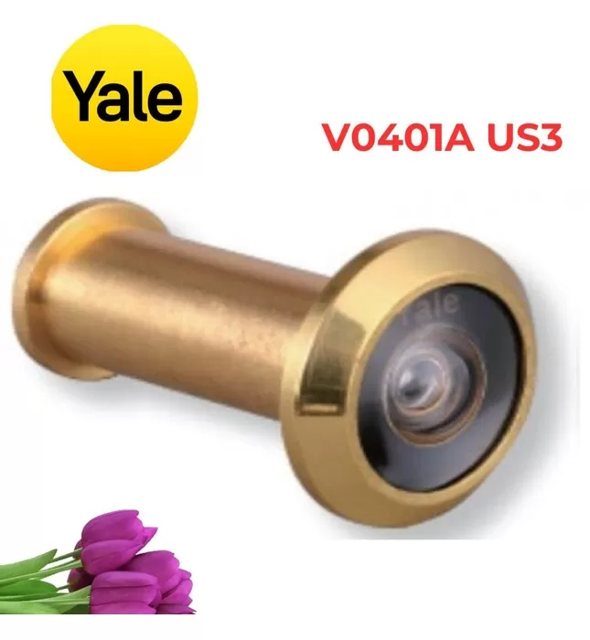 Mắt Thần Yale V0401A US3 Màu Đồng Bóng