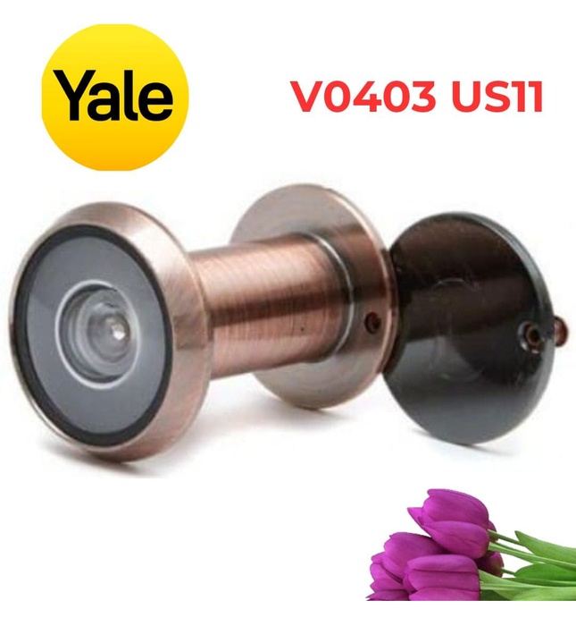 Mắt Thần Yale V0403 US11 200 Độ Màu Đồng Đỏ