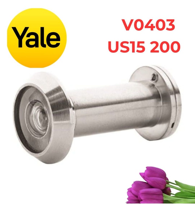 Mắt Thần Yale V0403 US15 200 Độ Màu Bạc