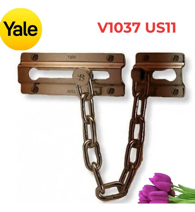Chốt An Toàn Yale V1037 US11 Đồng Đỏ Dạng Xích
