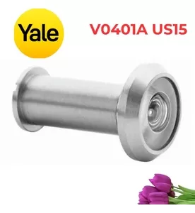 Mắt Thần Yale V0401A US15 180 Độ Màu Bạc