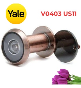 Mắt Thần Yale V0403 US11 200 Độ Màu Đồng Đỏ