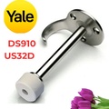 Chặn Cửa Gắn Tường Có Móc Treo Yale DS910 US32D Màu Bạc