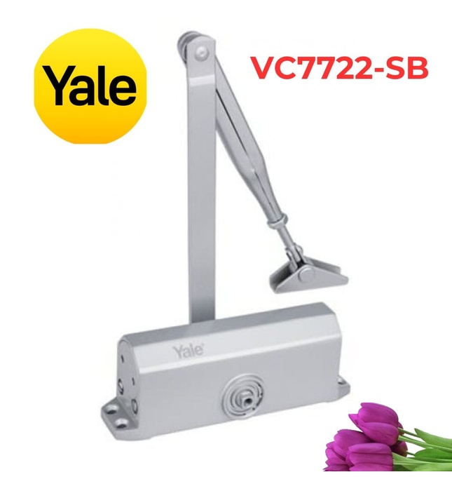 Tay Đẩy Hơi Nổi Yale VC7722-SB Không Giữ Cửa