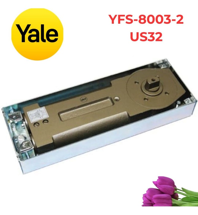 Bản Lề Cửa Kính Yale YFS-8003-2 US32 Size 2 Lực 15Nm