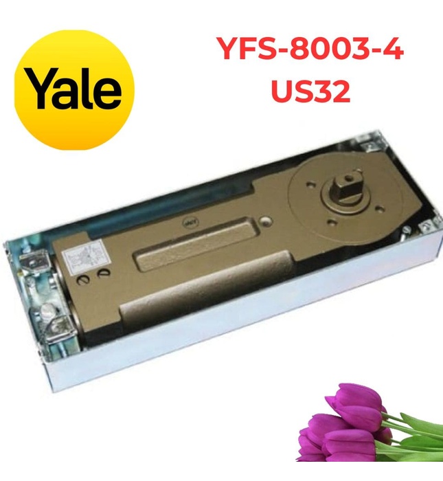 Bản Lề Cửa Kính Yale YFS-8003-4 US32 Size 4 Lực 25Nm