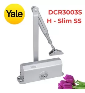 Tay Đẩy Hơi Yale DCR3003SH - Slim SS Thanh Trượt