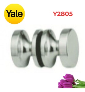 Tay Nắm Cửa Kính Yale Y2805 Đồng