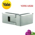 Bản Lề Cửa Kính Yale Y2115 US32 Nối Kính - Kính 90 độ