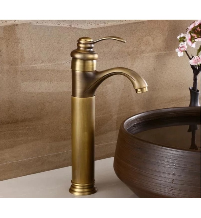 Vòi chậu đồng thau giả cổ Clean Max 5004F