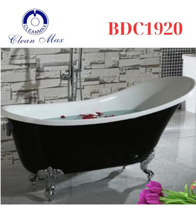 Bồn Tắm tân cổ điển Cast Iron 1.7m CleanMax BĐC1920