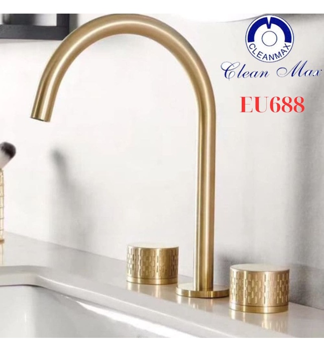 Vòi chậu 3 lỗ sang trọng Clean Max EU688