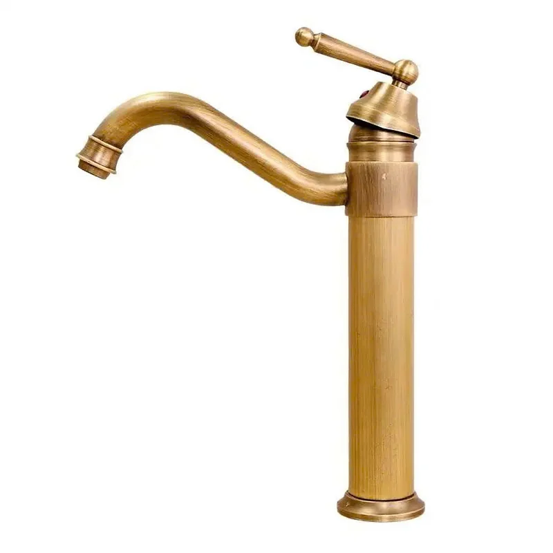 Vòi Lavabo Nóng Lạnh Màu Vàng Thân Cao CleanMax VDC323