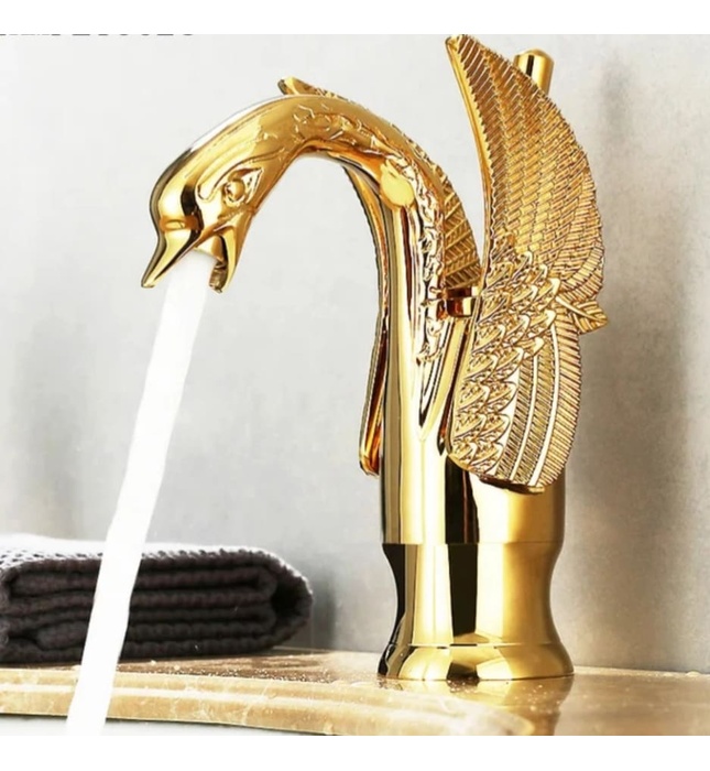 Vòi chậu thiên nga mạ vàng Clean Max VR5302