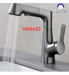 Vòi chậu rửa mặt dây rút Clean Max VR0423
