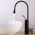 Vòi Lavabo Thân Cao Nóng Lạnh Màu Đen CleanMax 1025DE