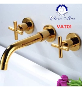 Vòi chậu rửa âm tường cổ điển Clean Max VAT01