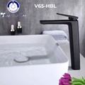 Vòi chậu rửa mặt đen cao 30cm Clean Max V65-HBL