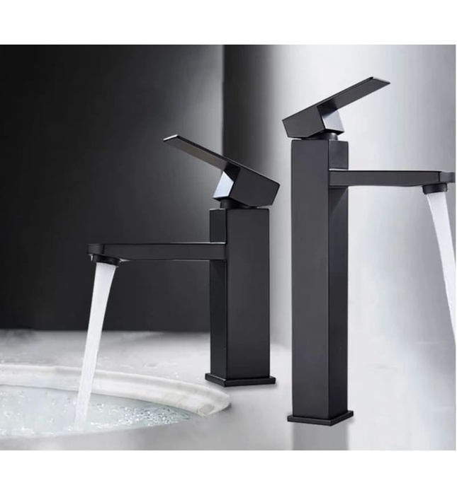 Vòi chậu rửa mặt màu đen Clean Max S65 VT