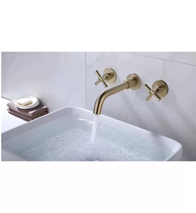 Vòi Lavabo Âm Tường Nóng Lạnh CleanMax VT111