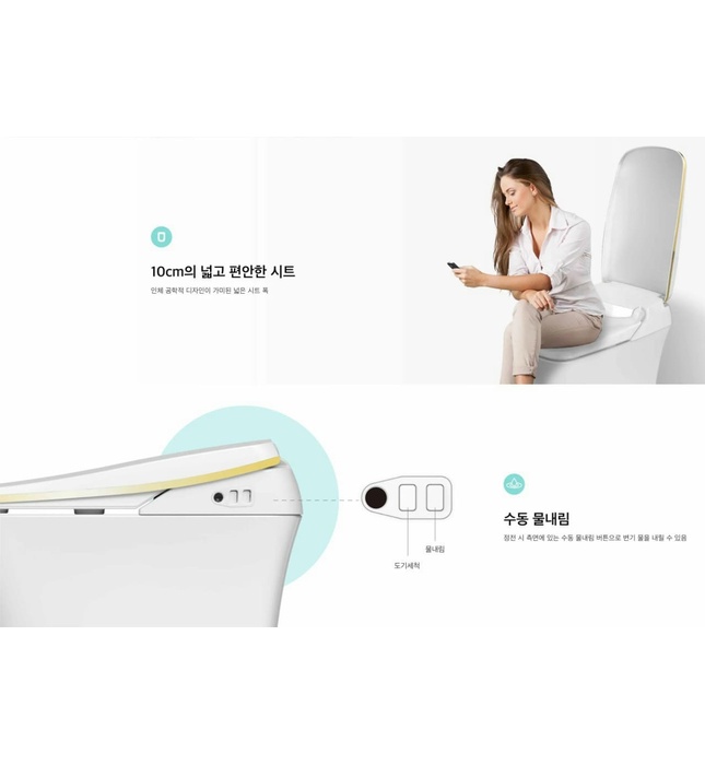 Bàn cầu thông minh Hàn Quốc Vovo TCB-9100G