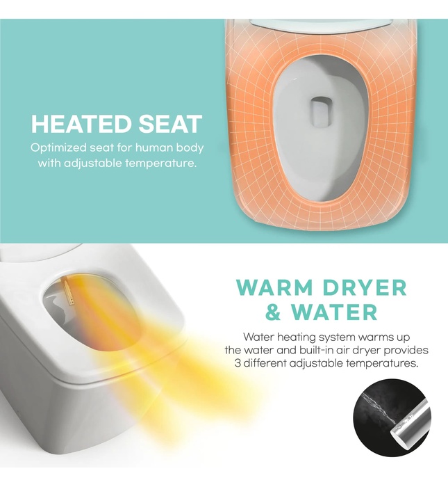 Bàn cầu thông minh Hàn Quốc Vovo TCB-9100G