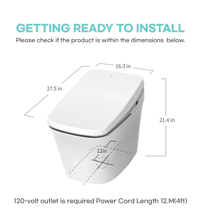 Bàn cầu thông minh Hàn Quốc Vovo TCB-9100W