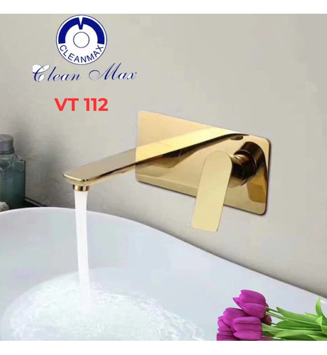 Vòi chậu rửa mặt âm tường Clean Max VT 112