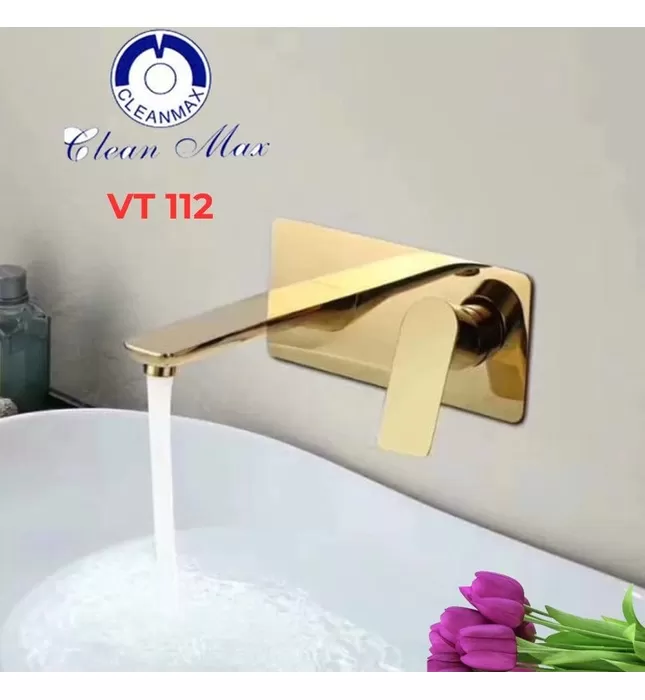 Vòi Lavabo Âm Tường Nóng Lạnh CleanMax VT 112