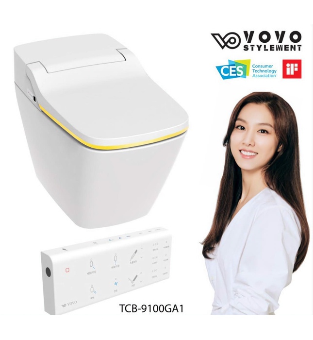 Bàn cầu thông minh Hàn Quốc Vovo TCB-9100GA1