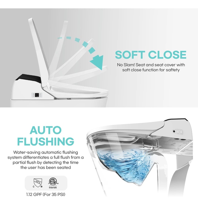 Bàn cầu thông minh Hàn Quốc Vovo TCB-8100BP