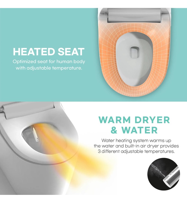 Bàn cầu thông minh Hàn Quốc Vovo TCB-8400SA