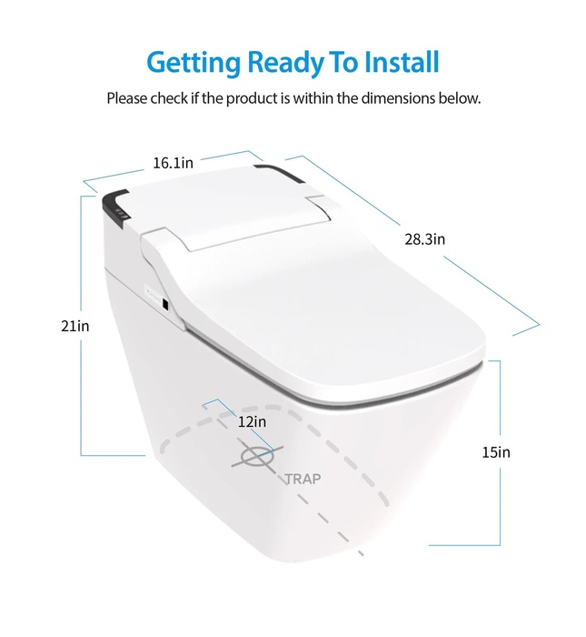 Bàn cầu thông minh Hàn Quốc Vovo TCB-090SA