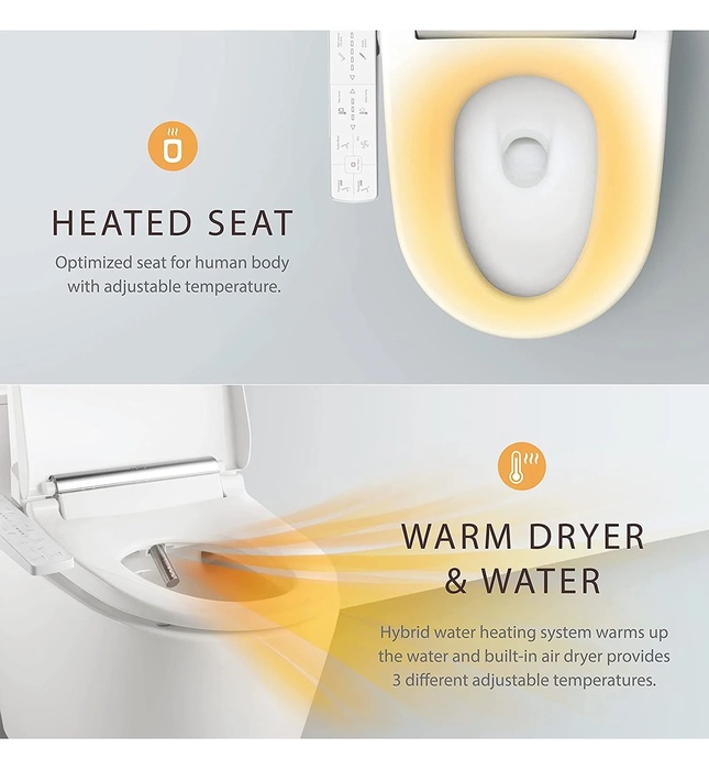 Nắp bàn cầu thông minh Hàn Quốc Vovo VB-3100