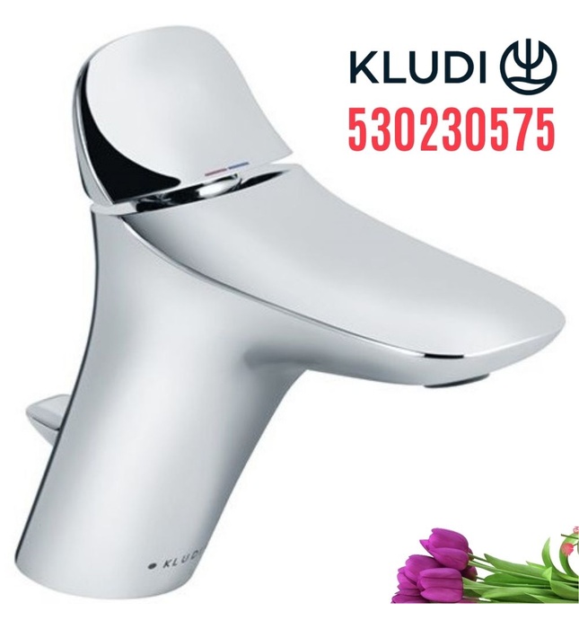 Vòi lavabo nóng lạnh 1 chân thấp Kludi 530230575